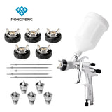 RONGPENG R830 LVLP Spray Gun 1.3/1.4/1.5/1.7/2.0mm Steel Nozzle Water Based Gravity Spray Gun For Car Painting