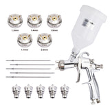 RONGPENG Professional R500 LVLP Water Based Airbrush 2.0mm Air Spray Gun With 1.3mm 1.4mm 1.5mm 1.7mm Nozzle Set For Finish Painting