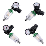 RONGPENG Air Paint Spray Gun Air Regulator Gauge + In-line Water Trap Filter Pneumatic Tool