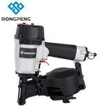 Coil Roofing Nailer RONGPENG CN45N 360° Exhaust High Strength Resistant Stapler Guns For Roofs and Roofing