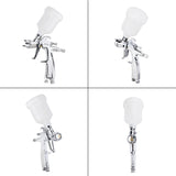 Industrial LVLP Spray Gun RONGPENG R100 0.8/1.0mm Nozzle Gravity Feed Water-Based Small Paint Spray Gun