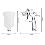 Industrial LVLP Spray Gun RONGPENG R100 0.8/1.0mm Nozzle Gravity Feed Water-Based Small Paint Spray Gun