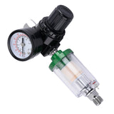 RONGPENG Air Paint Spray Gun Air Regulator Gauge + In-line Water Trap Filter Pneumatic Tool
