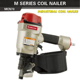 RONGPENG MCN70 Professional Nail Gun 1-3/4" to 2-3/4" Nailer Powerful 225-300pcs Capacity Air Coil Pallet Nailer Gun For Wooden Fencing