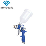 HVLP Spray Gun RONGPENG 1020 High Quality PE Cup Dust Cleaning Gravity Alum Body Car Paint Spray Gun