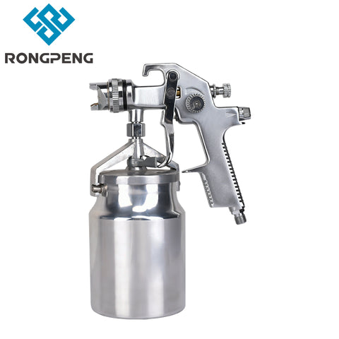 RONGPENG 1.4mm HVLP Spray Gun Suction Feed Pneumatic Tool 1000cc High Capacity Spray Paint  For Cars